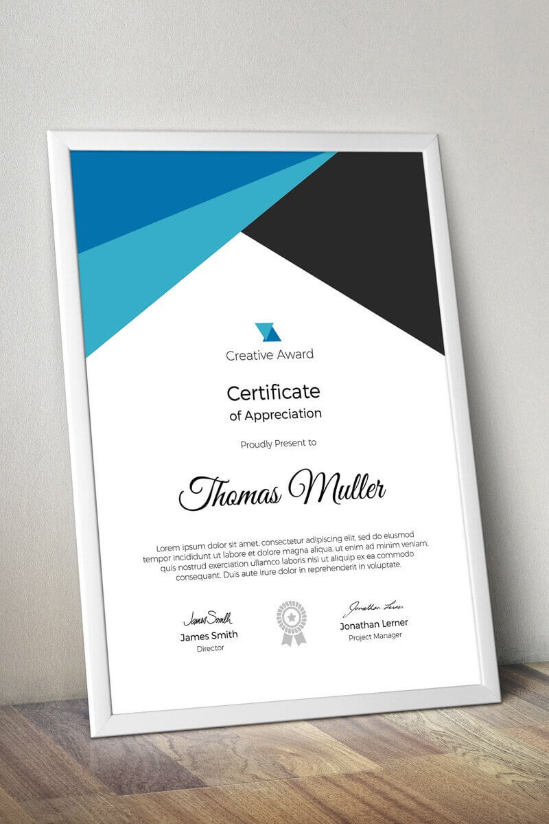 Creative Award Certificate Template Throughout Small Certificate Template
