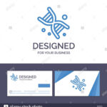 Creative Business Card And Logo Template Bio, Dna, Genetics Throughout Bio Card Template