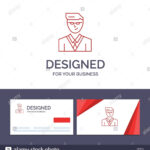 Creative Business Card And Logo Template Man, User, Manager Inside Student Business Card Template