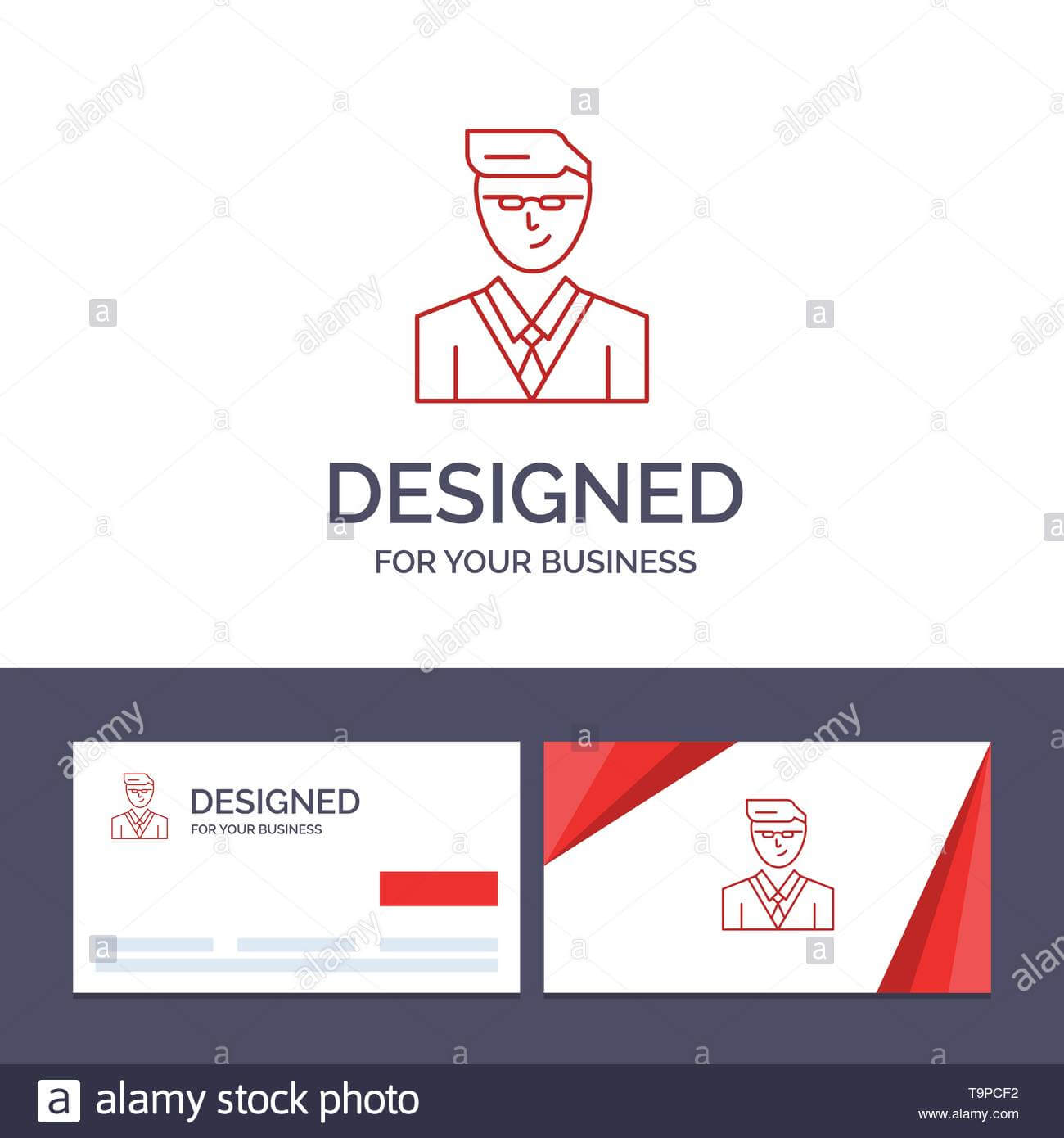 Creative Business Card And Logo Template Man, User, Manager Inside Student Business Card Template