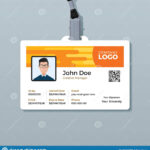 Creative Employee Id Card Design Template Stock Vector Intended For Pvc Card Template