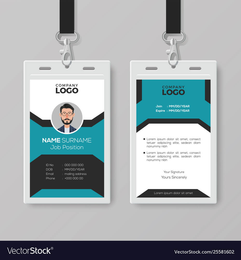 Creative Employee Id Card Template Intended For Media Id Card Templates