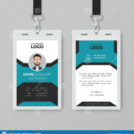 Creative Employee Id Card Template Stock Vector Pertaining To Office Max Business Card Template