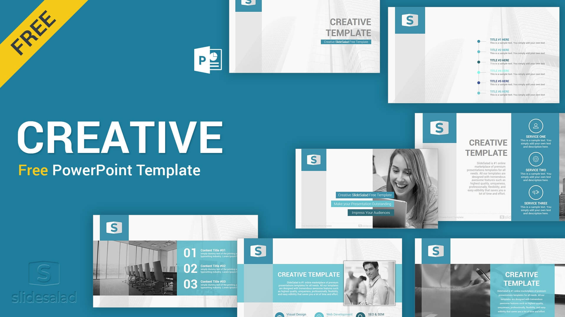 Creative Free Download Powerpoint Template – Slidesalad Throughout Free Powerpoint Presentation Templates Downloads