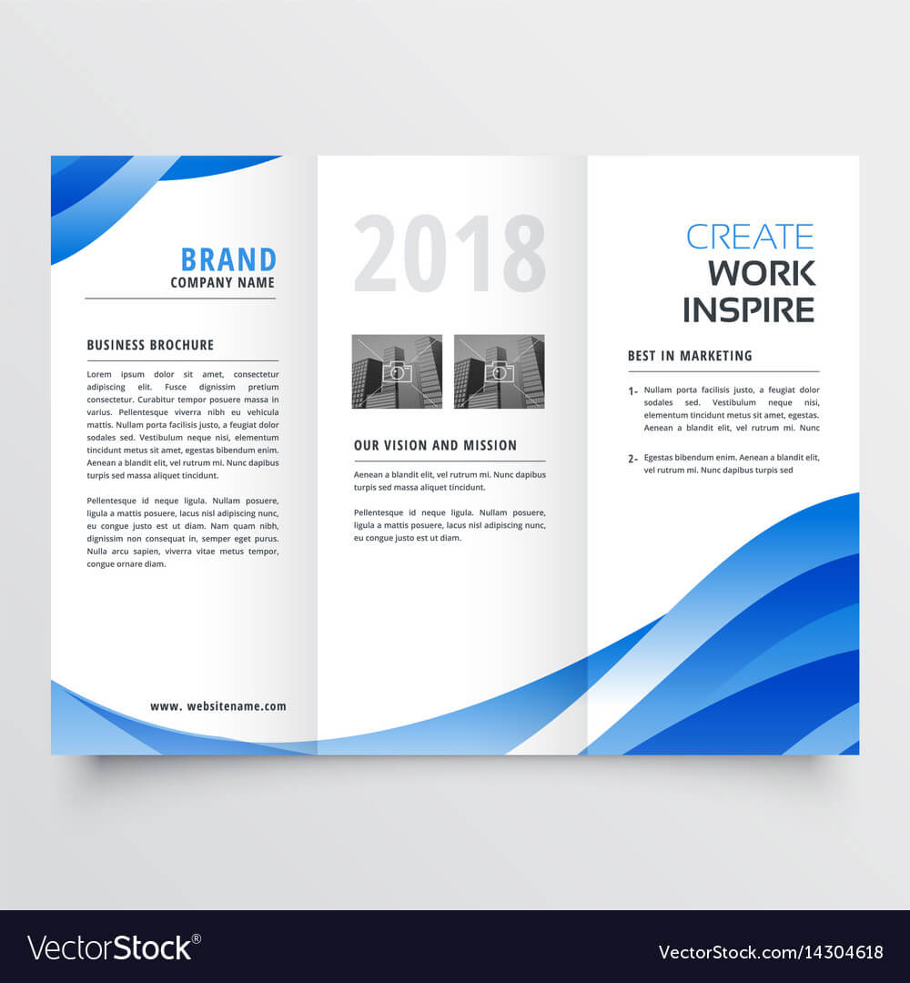 Creative Tri Fold Brochure Design Template With For Tri Fold Brochure Template Illustrator