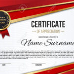 Creative Vector Illustration Of Stylish Certificate Template.. Intended For Mock Certificate Template