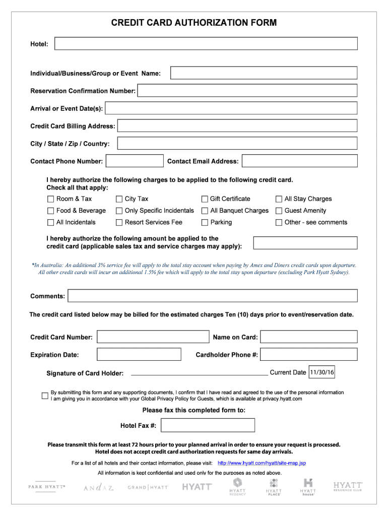 Credit Card Authorization Form Template – Fill Out And Sign Printable Pdf  Template | Signnow With Authorization To Charge Credit Card Template