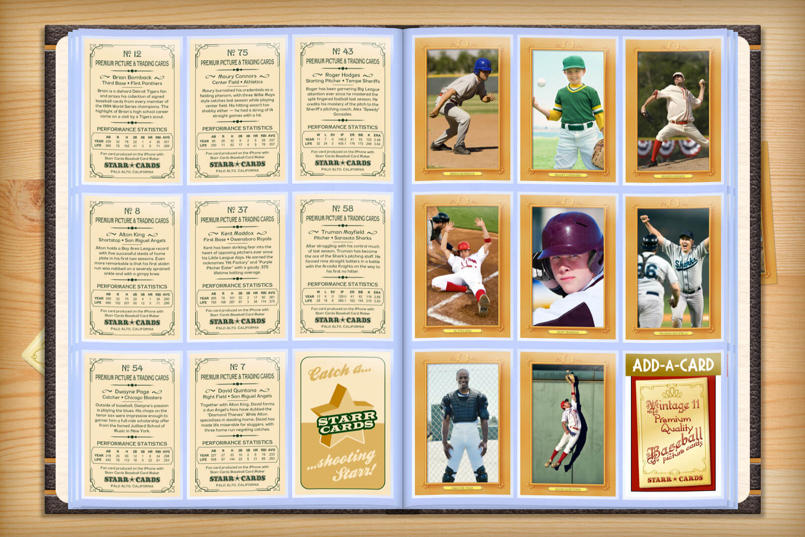 Custom Baseball Cards – Vintage 11™ Series Starr Cards With Superhero Trading Card Template