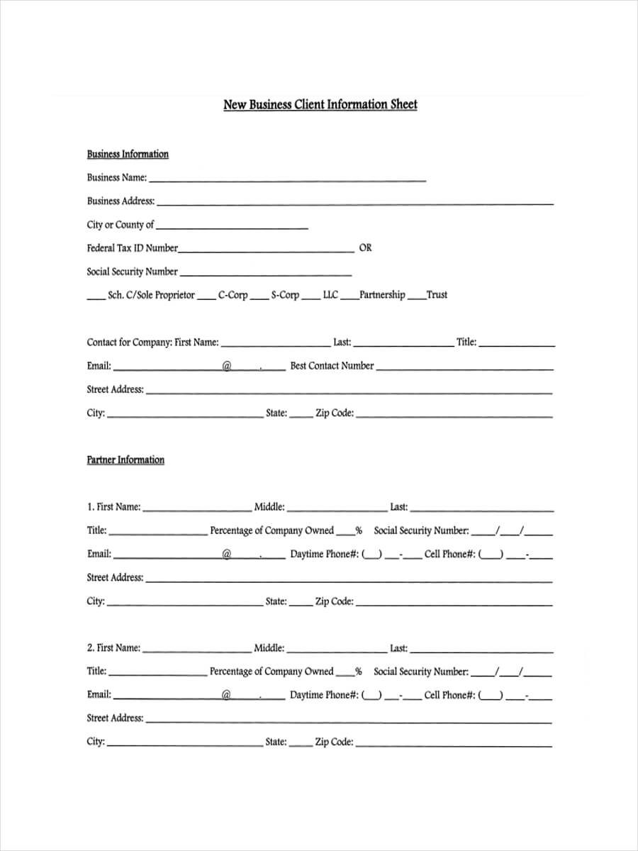 Customer Information Form Template – Tomope.zaribanks.co For Customer Information Card Template