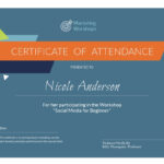 Customize Free Certificate Templates | Customize & Download Within Certificate Of Participation In Workshop Template