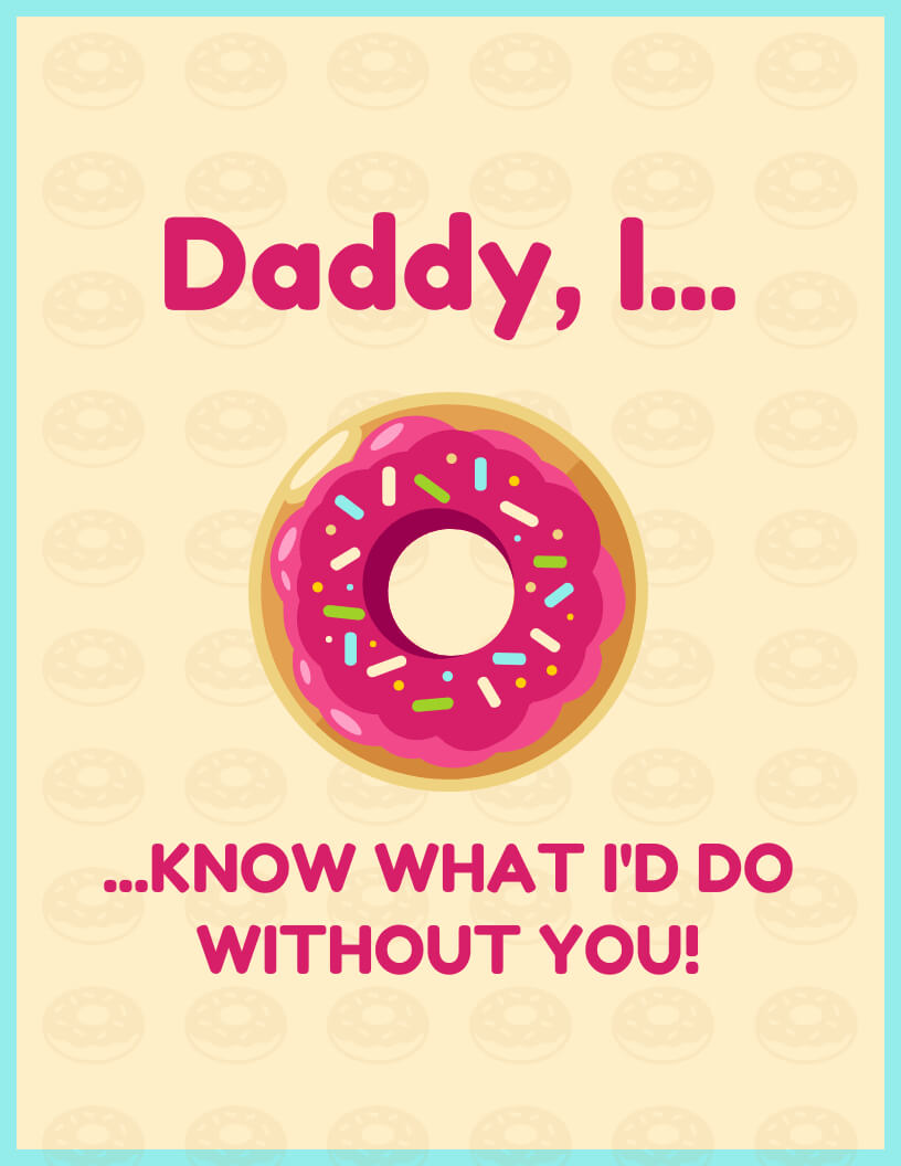 Cute Father's Day Card Template Within Fathers Day Card Template