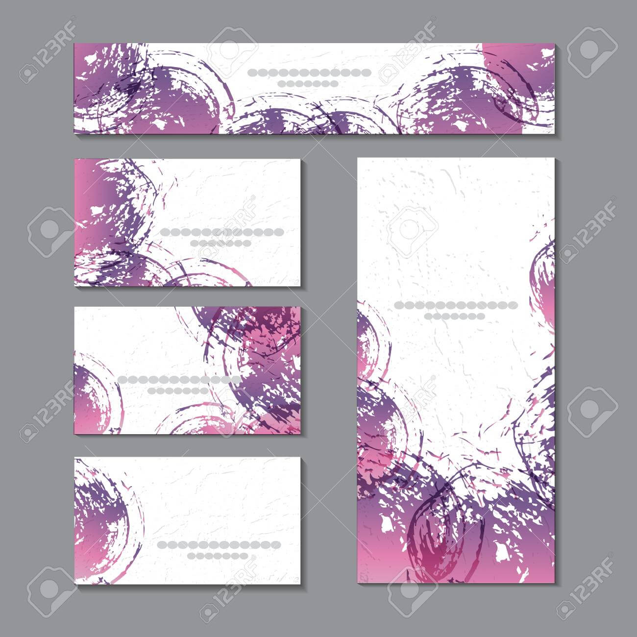 Cute Templates With Abstract Graphics.for Romance And Design,.. With Advertising Cards Templates