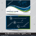 Стоковая Векторная Графика «Business Card Template Visiting Regarding Buisness Card Template