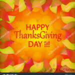 Стоковая Векторная Графика «Happy Thanksgiving Day Autumn Pertaining To Thanksgiving Place Cards Template
