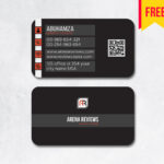 Dark Business Card Template Psd File | Free Download For Name Card Photoshop Template