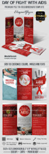 Day Of Fight With Aids Psd Brochure intended for Hiv Aids Brochure Templates