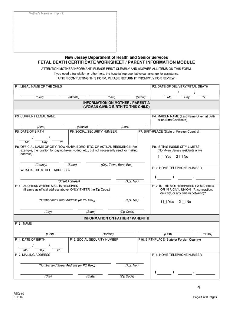 Death Certificate Form – Fill Online, Printable, Fillable Within Baby Death Certificate Template