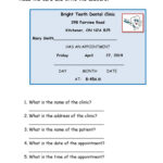 Dentist Appointment Card – English Esl Worksheets For Pertaining To Dentist Appointment Card Template
