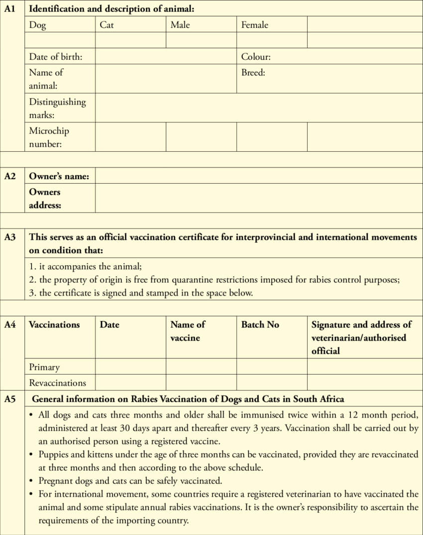 Dentity, Rabies Vaccination And Movement Certificate For Throughout Rabies Vaccine Certificate Template