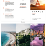 Destination Travel Tri Fold Brochure With Travel Brochure Template For Students