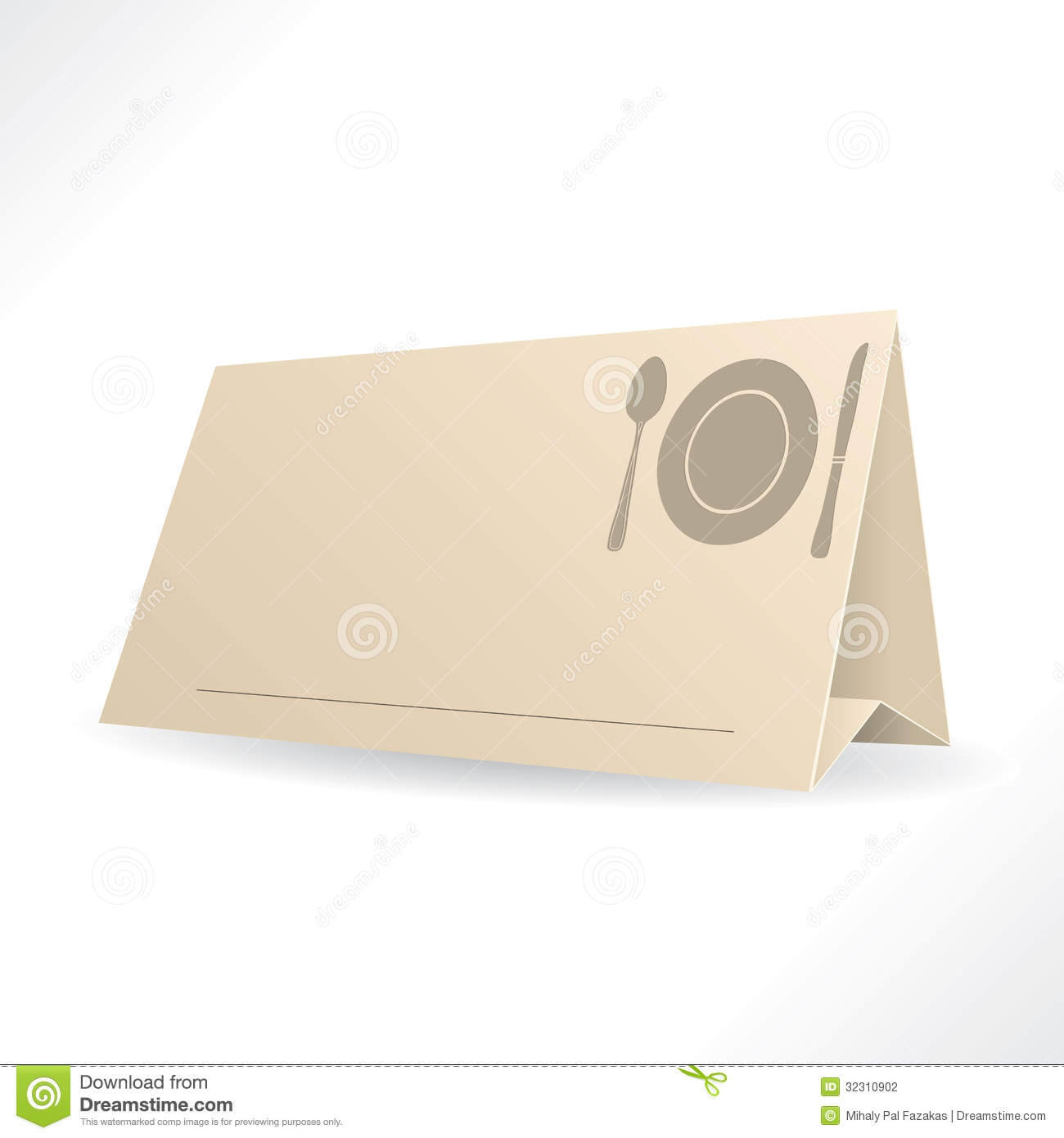 Dinner Reservation Template Stock Vector - Illustration Of Regarding Table Reservation Card Template