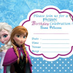 Disney Frozen Birthday Party Invitation Template Within Frozen Birthday Card Template