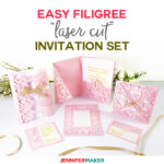Diy Wedding Invitation Templates – Free "laser Cut" Set In Wedding Pop Up Card Template Free