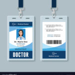 Doctor Id Badge Medical Identity Card Design Inside Hospital Id Card Template