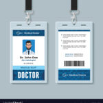 Doctor Id Card Medical Identity Badge Design For Hospital Id Card Template