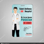 Doctor Id Card — Stock Vector © Annyart #188452317 Regarding Doctor Id Card Template