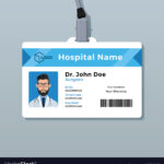 Doctor Id Card Template Medical Identity Badge In Personal Identification Card Template