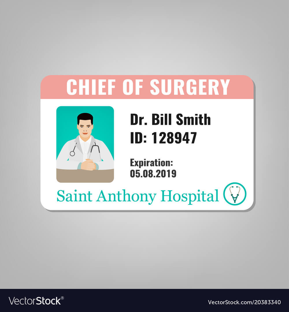 Doctor Id Card With Doctor Id Card Template