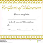 Docx Achievement Certificates Templates Free Certificate Of In Free Printable Certificate Of Achievement Template