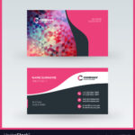 Double Sided Horizontal Business Card Template Inside Advertising Card Template