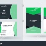 Doublesided Creative Business Card Template Portrait Stock Inside Portrait Id Card Template