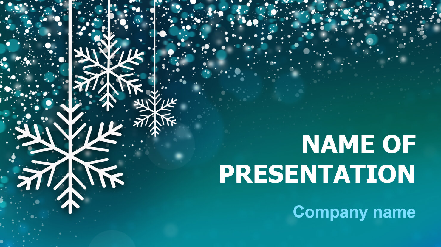 Download Free Snowing Snow Powerpoint Theme For Presentation With Snow Powerpoint Template