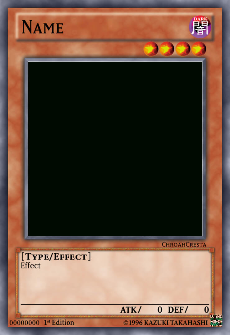 Download Hd Yugioh Card Template - Yu Gi Oh Template In Yugioh Card Template