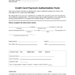 Download One (1) Time Credit Card Authorization Payment Form In Credit Card Authorization Form Template Word