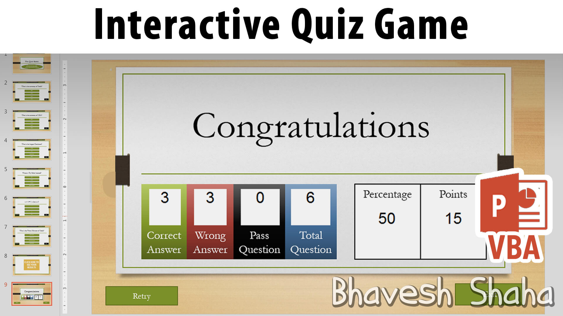 Download Powerpoint Template – Quiz Game With Points Inside Powerpoint Quiz Template Free Download