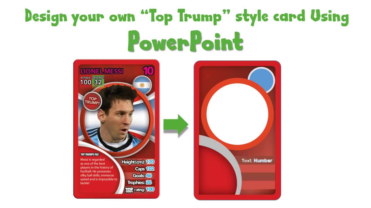 Draw A Top Trump Card Using Powerpoint - Youtube With Top Trump Card Template
