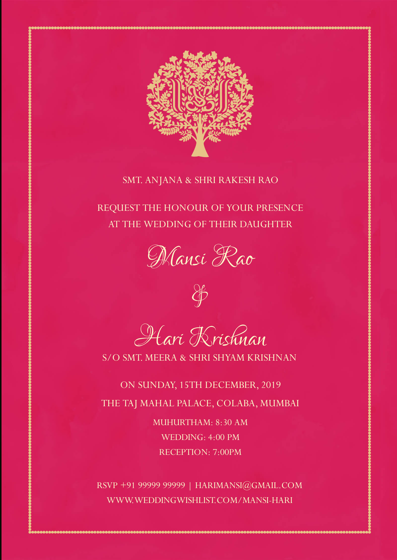 E Invite Rooted In Pink In Engagement Invitation Card Template