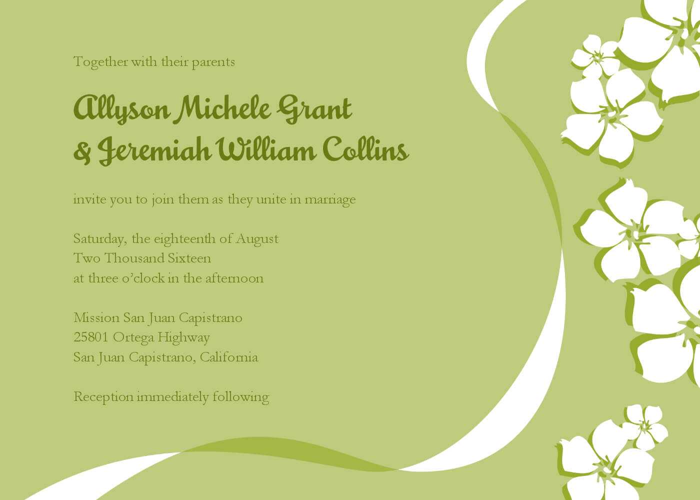 E Wedding Card Templates Free - Cards Design Templates Pertaining To Free E Wedding Invitation Card Templates