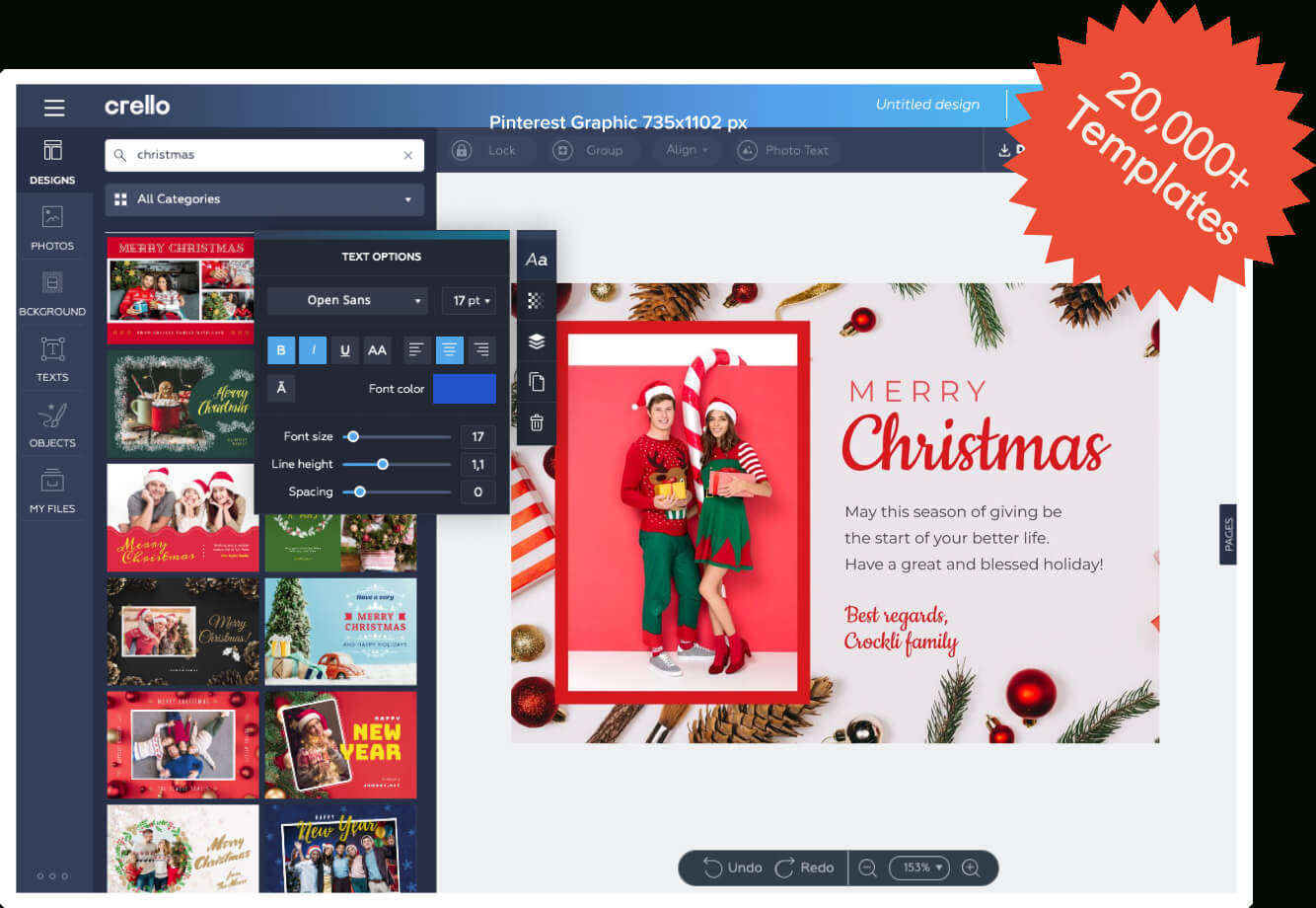 ᐈ Christmas Card Maker 》Create Online Xmas Cards For Free Inside Print Your Own Christmas Cards Templates