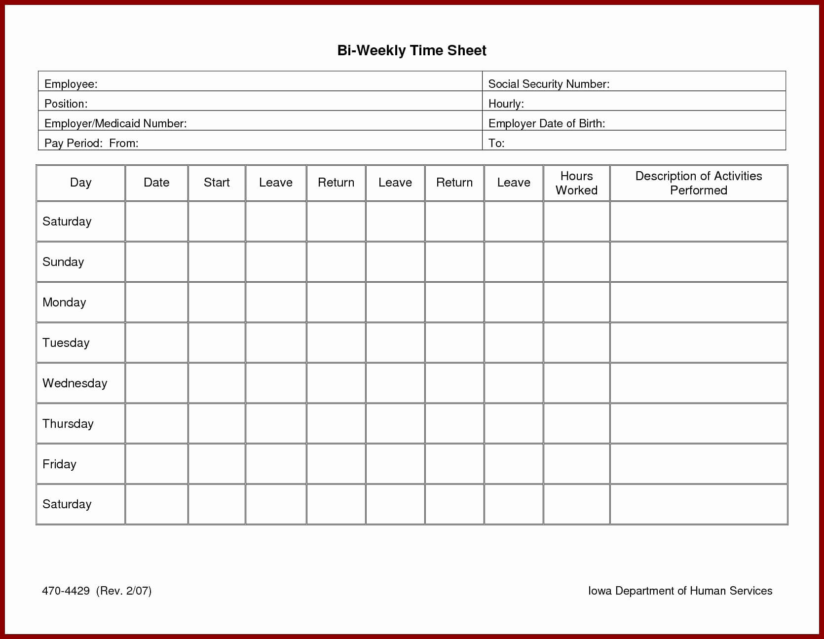 ✓ Free Excel Timesheet Template With Formulas | Zitemplate Intended For Weekly Time Card Template Free