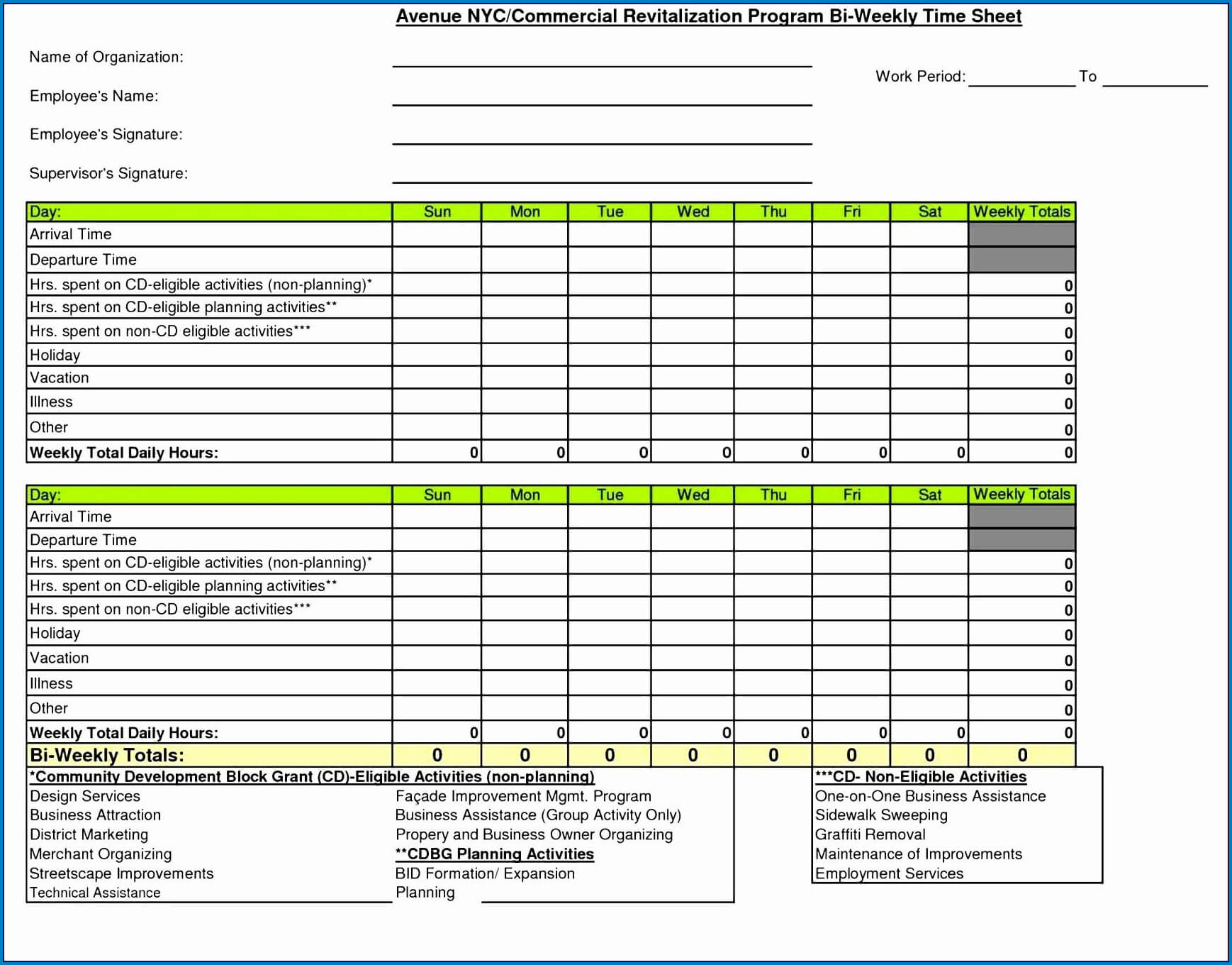 ✓ Free Printable Excel Timesheet Template For Multiple Within Weekly Time Card Template Free