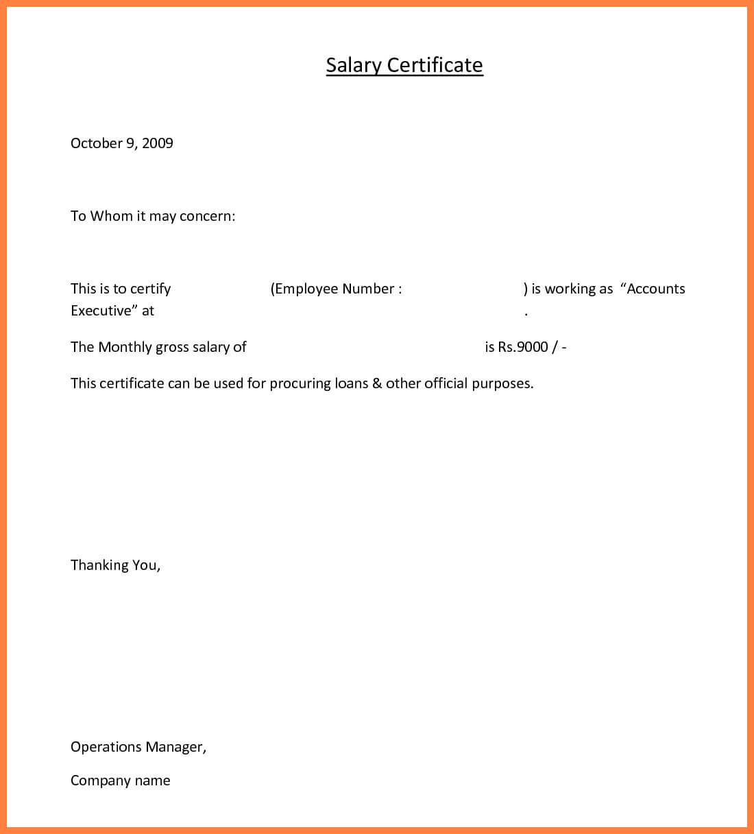 ❤️ Free Printable Certificate Of Employment Form Sample In Employee Certificate Of Service Template