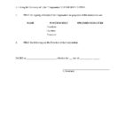 ❤️ Free Printable Certificate Of Incumbency Sample Form❤️ With Corporate Secretary Certificate Template