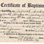 ❤️free Sample Certificate Of Baptism Form Template❤️ pertaining to Roman Catholic Baptism Certificate Template