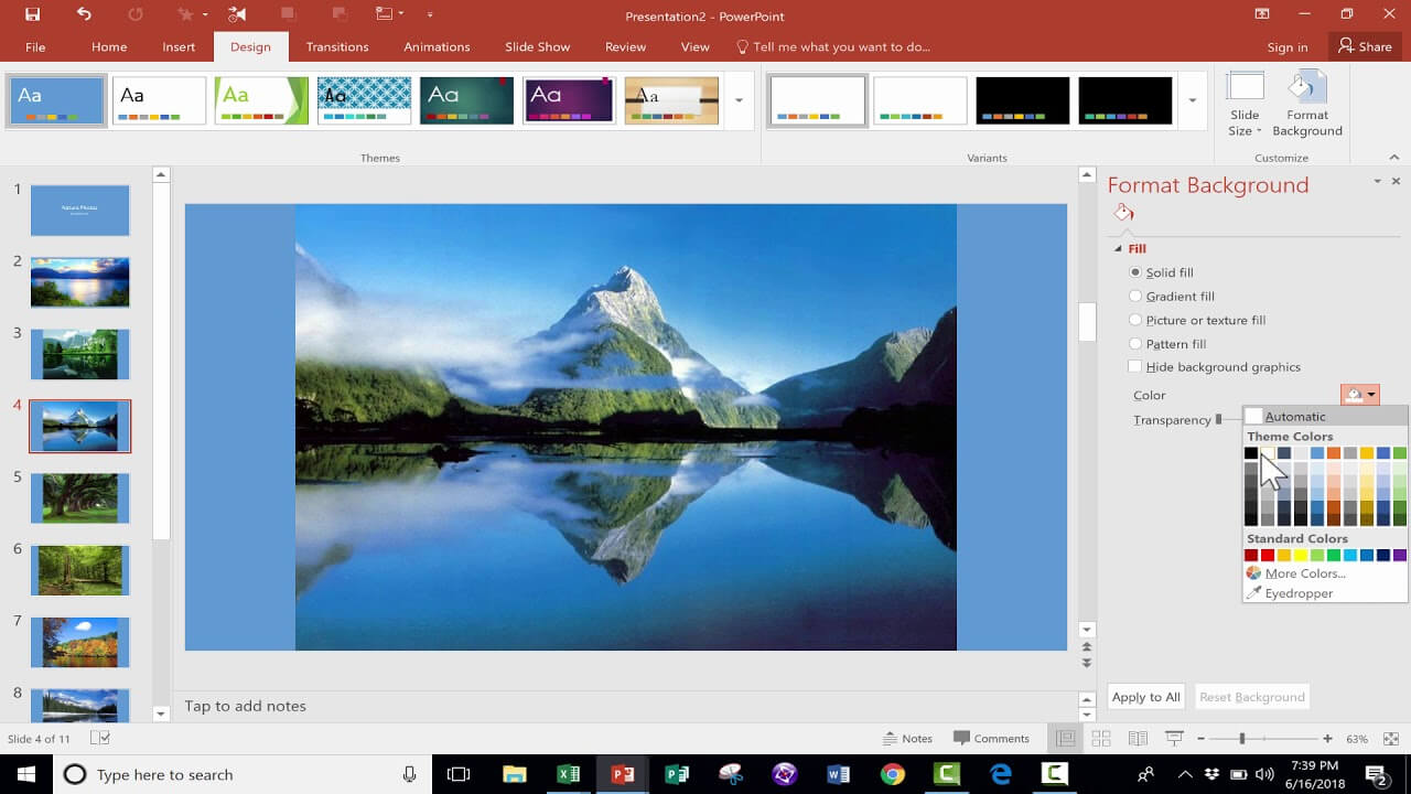 Easily Create A Photo Slideshow In Powerpoint With Powerpoint Photo Slideshow Template