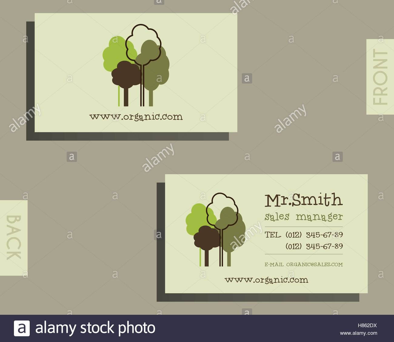 Eco, Organic Visiting Card Template. For Natural Shop For Bio Card Template